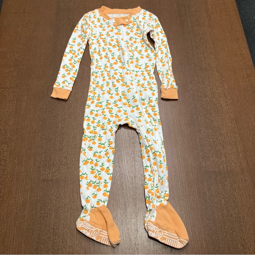 Orange and White Kids One Piece